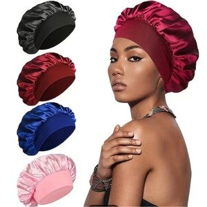 Head caps and shower caps and a 3 xl two piece set